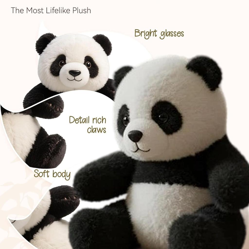The Pandy– Emotional Healing On Demand, The Pandy Hug Motion - Ultra-Soft Emotional Support Stuffed Animal for Stress Relief & Comfort