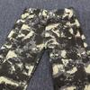 JYL Men's Camo Jeans Vintage Hiphop High-Street Straight Flare Cargo Denim