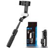 A6 Phone Stabilizer: Single-Axis Gimbal with Fill Light & Bluetooth Selfie Stick for Travel Vlogging