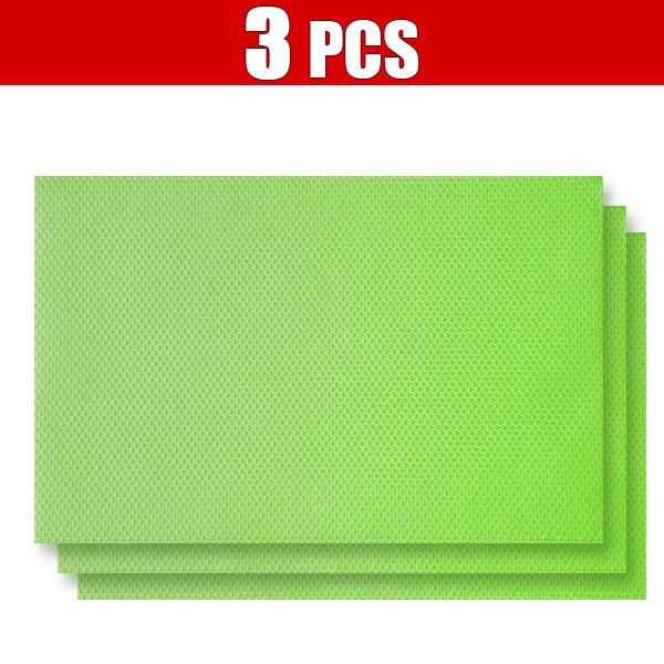 3 Stück Kühlschrank Wasserdichte Matten Rutschfest Zuschneidbar Kühlschrankregaleinlage Waschbare Kühlschrankuntersetzer Matte Schublade Tischsets