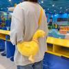Duck Cartoon Plush Crossbody Bag For Girls Casual Daily Use Soft And Cute