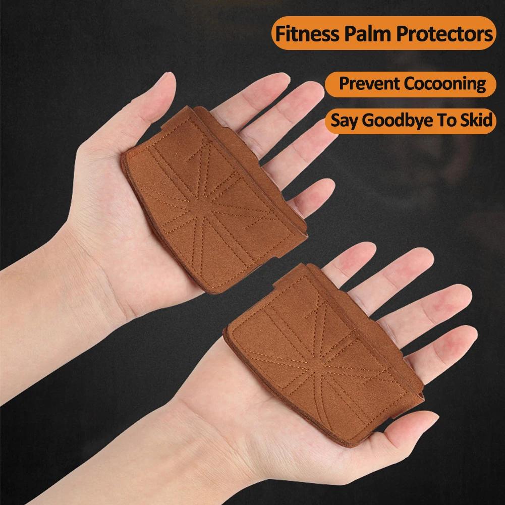 Leather Gymnastics Hand Grips Palm Protection Gym Accessories for Crossfit Training Kettlebells Pull Ups Weightlifting Workout