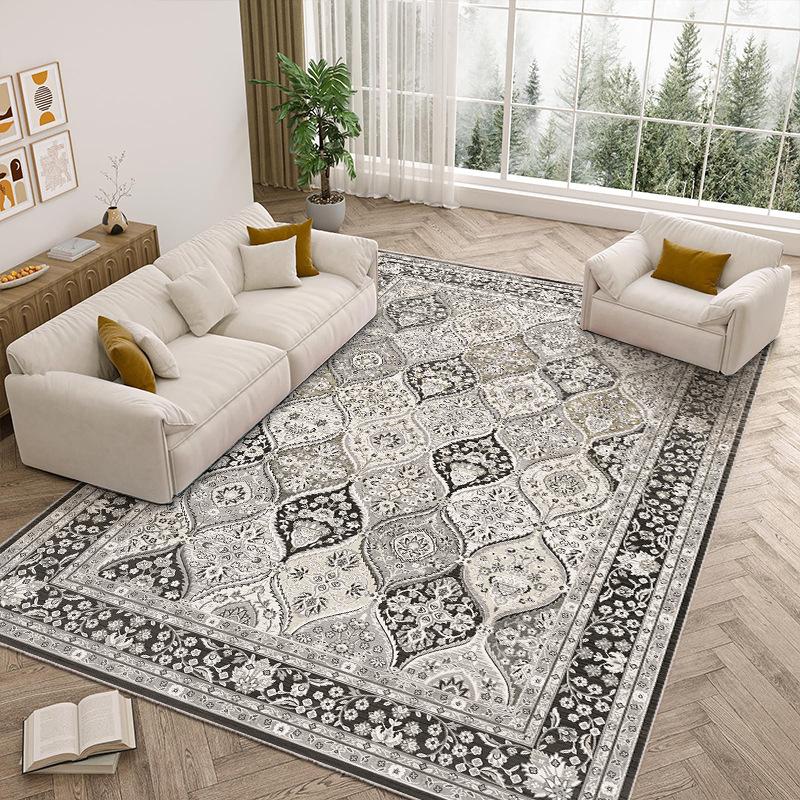 VIKAMA Bohemian Imitation Cashmere Carpet Home Decor Living Room End Table Full Floor Mat Soft Comfortable Bedroom Bed Rug