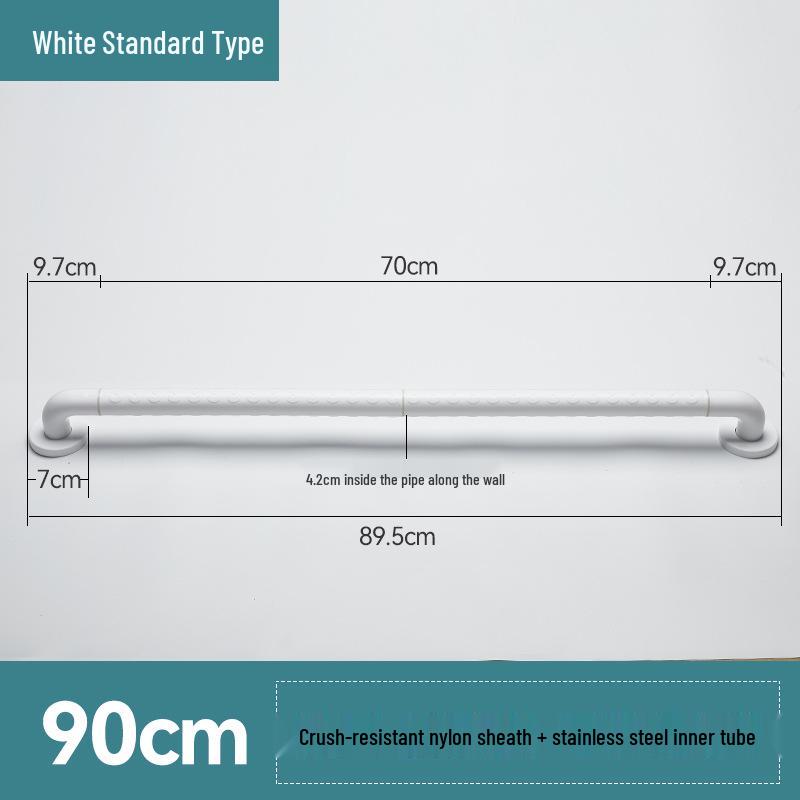 Stainless Steel Bathroom Handrail for Disabled, Elderly, and Pregnant Women