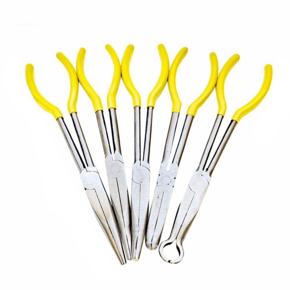 Straight Bent Tip Extra Long Nose Pliers 0/25/45/90 Degree Hand Removal Tools  Auto Care