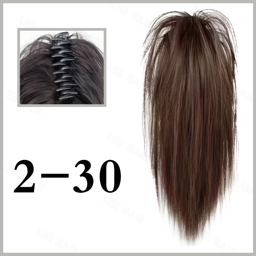 Synthetic Waterfall Straight Short Ponytail Clip In High Heat Resistant Material, Everyday Wear Basic Style