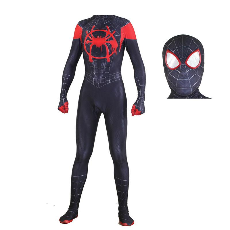 Spider Into The Spider-verse Lycra Spandex Kids Adult Costume With Exquisite Detail