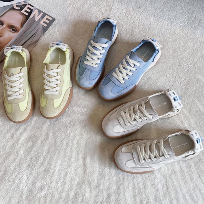 Summer Genuine Leather Casual Sports Forrest Gump Shoes White Shoes Women's German Training Shoes