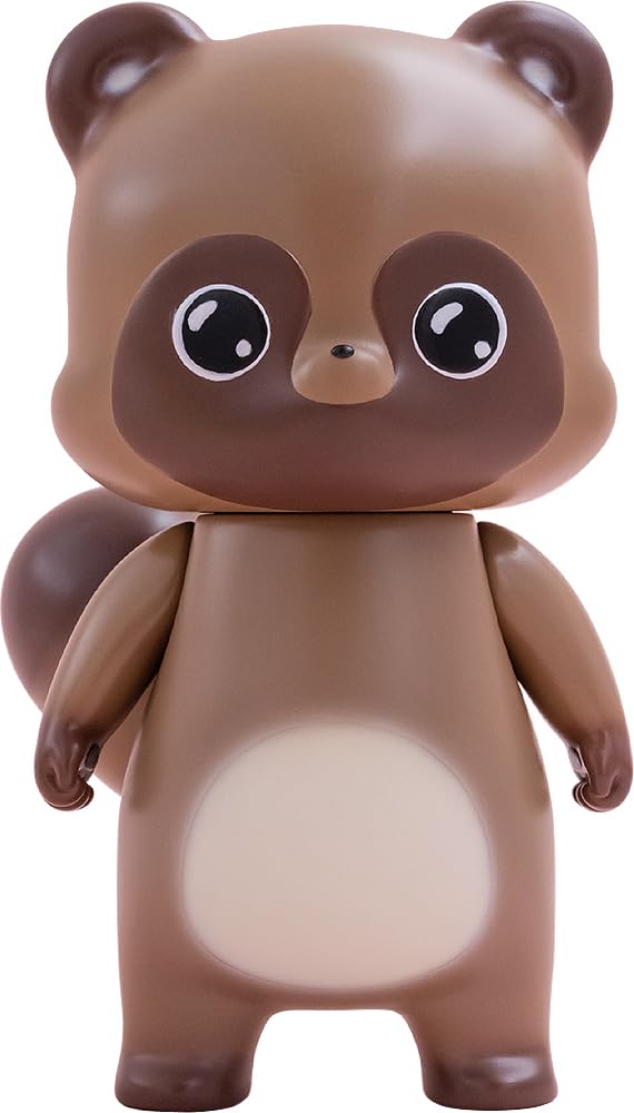 EMBER TOYS Fox Chibi Creature Painted Soft Vinyl Figure Two-Tailed Pon-Kichi Non-Scale
