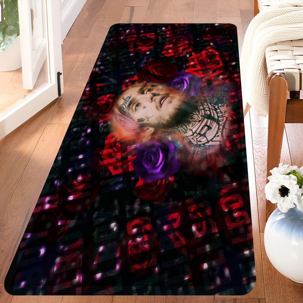

Rapper Lil P-Peep Floor Mat Rectangle Anti-slip Home Soft Badmat Front Door Indoor Outdoor Mat Hotel Decor Mat 60*90cm