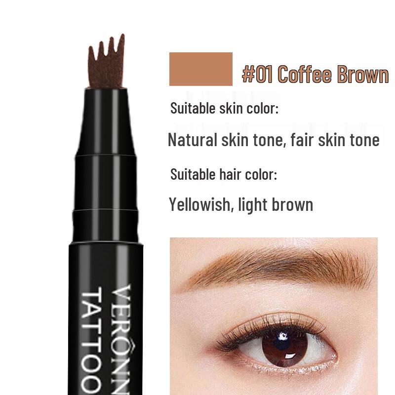Long-lasting Four-Pronged Liquid Eyebrow Pencil
