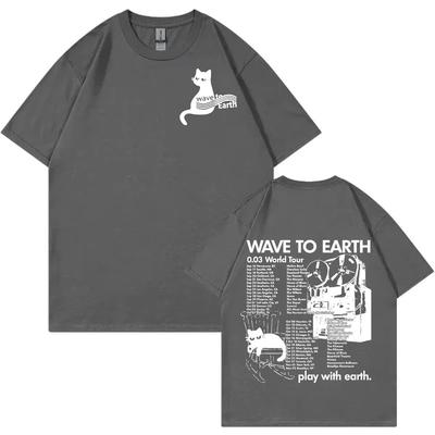 Harajuku Kpop Tee Wave To Earth 003 World Tour Tshirt Oversized Tshirts Fashion Trend Vintage Short Sleeve T Shirts Unisex