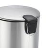 Stainless Steel Trash Can with Lid Foot Pedal Mute Slowly Down Living Room Bedroom Kitchen Garbage Bin