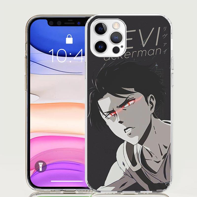 Attack-Titan Levi Phone Case For iPhone 17 Air 16 15 Plus 11 14 Pro Max 13 Mini 12 7 8 + SE Pattern Art Customized Cover 17 Air