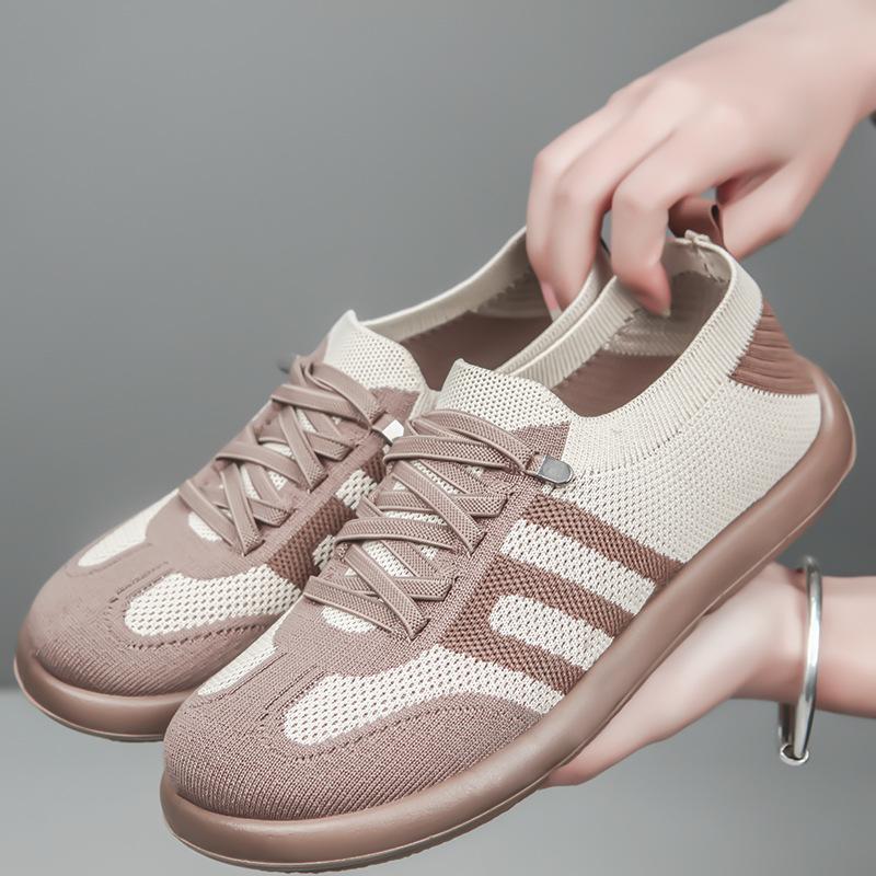 2025 New Fashion Casual Shoes Comfortable Women Breathable Antiskid Sneakers Men Mesh Flat Shoes