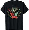 Lets Rock Electric Guitar Music Lover Band Guitarist Retro TShirt Unisex Summer Tshirt Fashion Causal T Shirt Tees