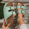 Large Platform Birkenstock Sandals Spring/Summer New Metal Buckle Beach Shoes