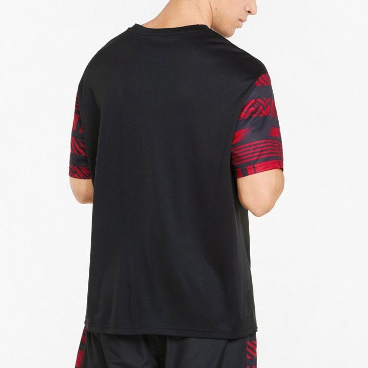 Puma Acm Ftblheritage Jersey Casual Breathable Soccer Shirt Men Tops Black 765093-01