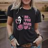 Halloween Women's Ghost Pattern Casual Summer T-Shirt