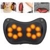 מכשיר לעיסוי ביתי לרכב גב שחור כרית כרית עיסוי שיאצו לעיסוי חשמלי להקלה על כאבי צוואר