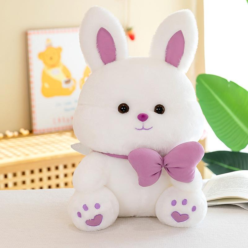 

Adorable Pink And Purple Plush Bunny Toy Perfect For Kids And Collectors 35cm/13.78in фіолетовий