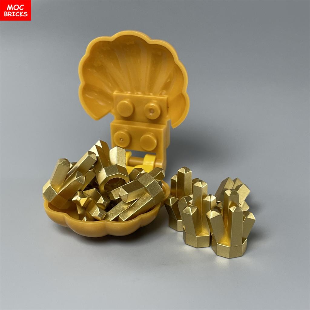 MOC Bricks Stone Gem Paint Ore Rock 1x1 Crystal 5 Point 29377 30385 28623 Educational Building Blocks