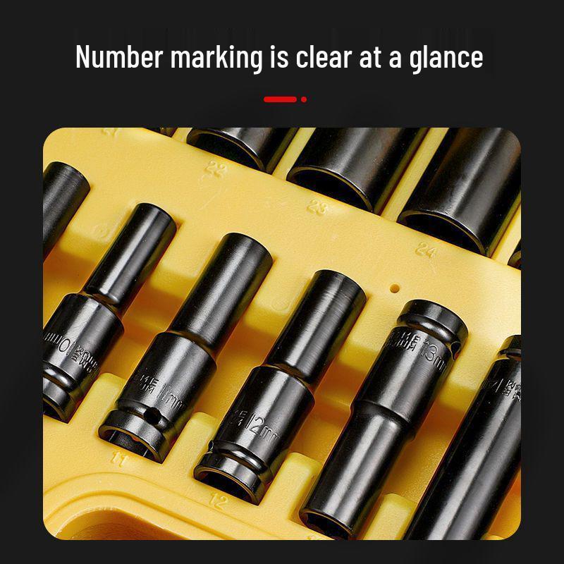 Dafei Complete Car Tool Set: Lithium Electric Wrench with Sockets