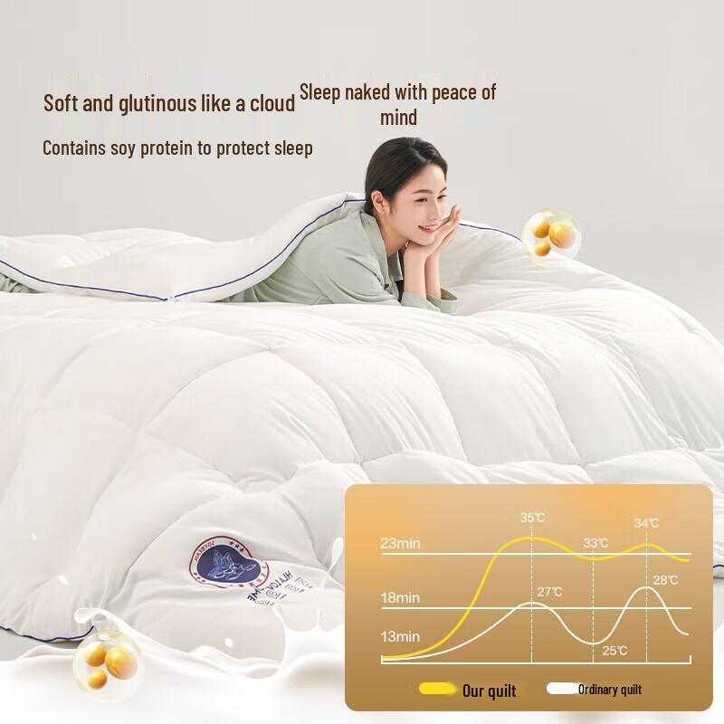 HLA 7A Antibacterial Soy Fiber All-Season Duo Quilt