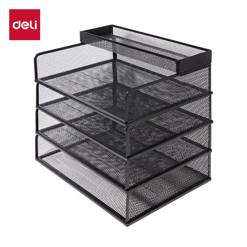 Deli PB264 4-Layer Metal File Tray