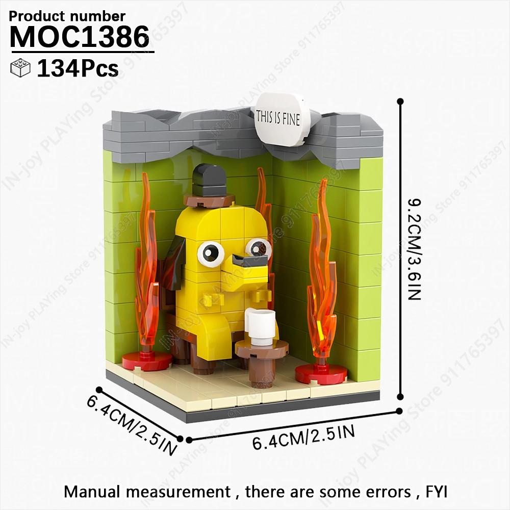 

MOOXI Мультяшний Аніме Персонаж Робот Тварини Модель MOC Цеглинки DIY Зібрані Будівельні Блоки Фігурка Іграшка Колекція Прикраса Подарунок