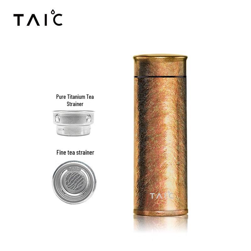 TAIC Titanium Double-Layer Insulated Tea Infuser Mug