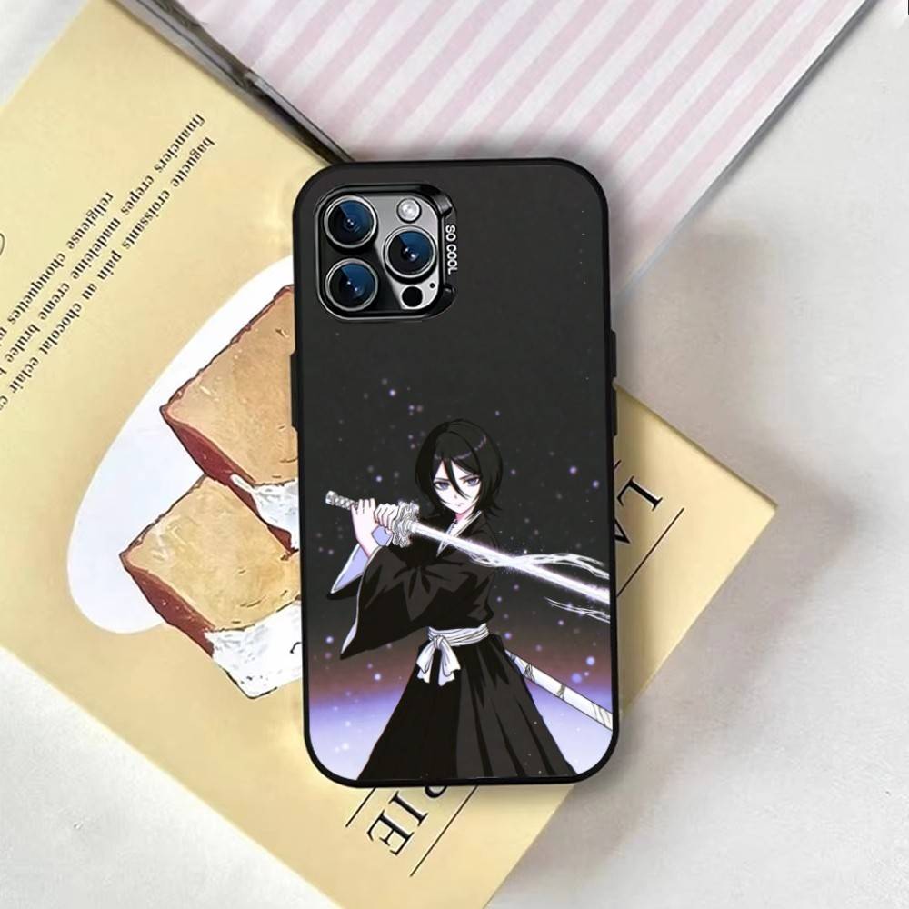 Bleach Rukia Kuchiki Phone Case For iPhone 17,16,15,14,13,12,11 Plus,Pro Max,XS,Colorful Silver Black Cover iPhone15plus