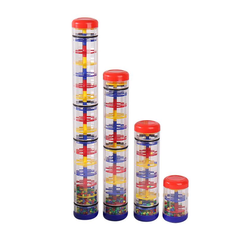 Plastic Rainstick Instrument for Parent-Child Interaction and Stage Performance Accompaniment.