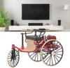 1/12 Scale High Simulation Retro Cycle Rickshaw Model Beautiful Easy Assembly Vintage Bike Model Mini Tricycle Decoration for Home