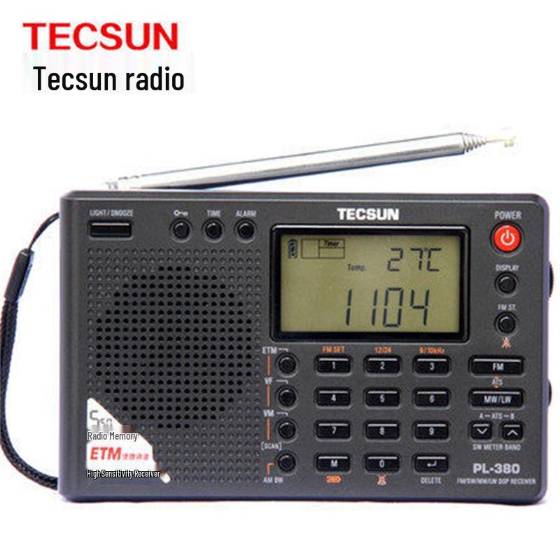 Tecsun PL-380 All-Wave Digital Stereo Radio for Seniors and Students