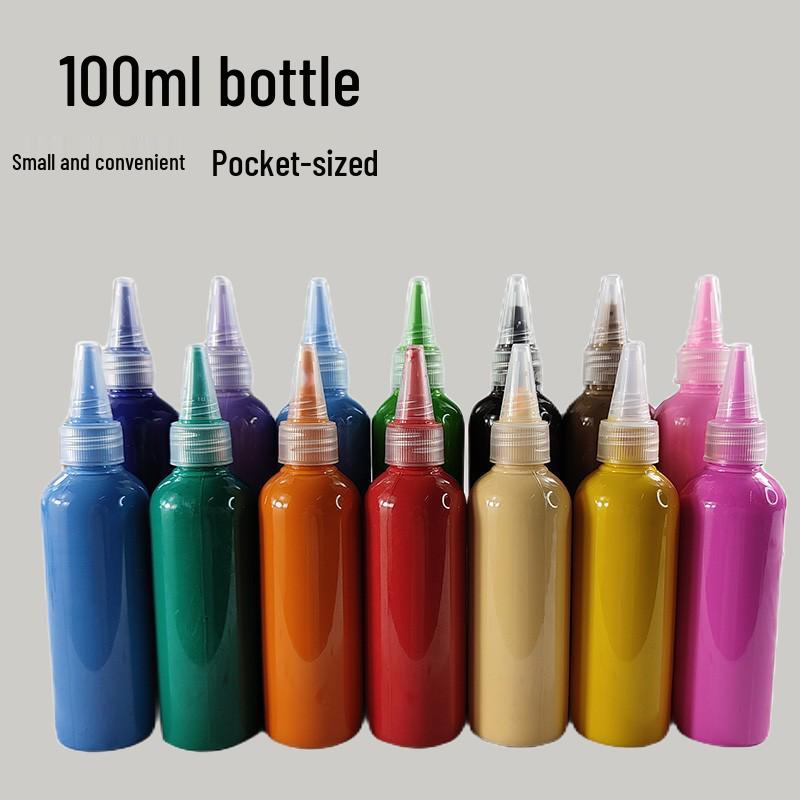 Acrylic Paint 100ML Bottle DIY Washable Children's Plaster Doll Paint