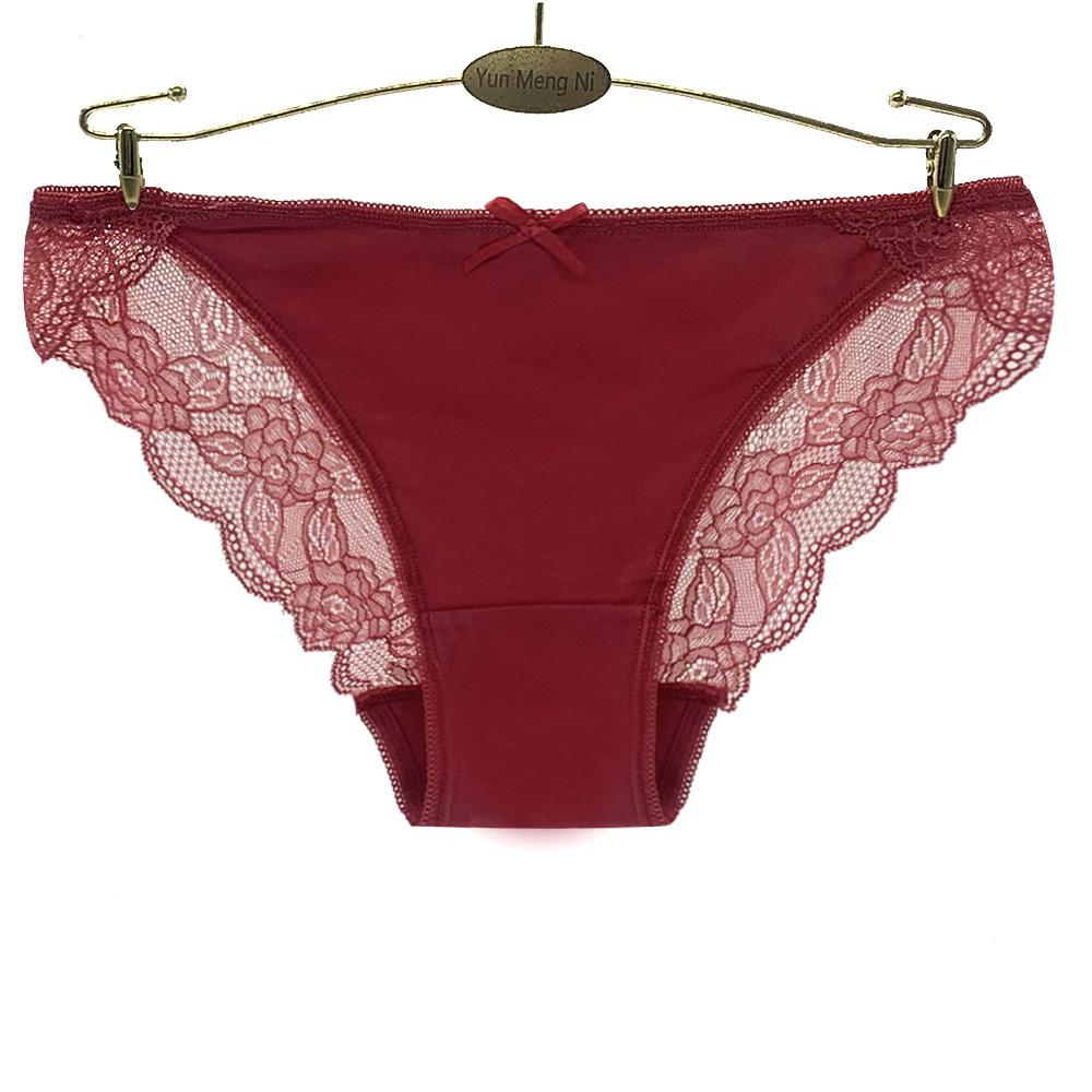 Underwear Women Panties Sexy Lace Low Waisted Everyday Briefs Hipster Ladies sKnickers Lingerie Intimates 6 PCS/lot
