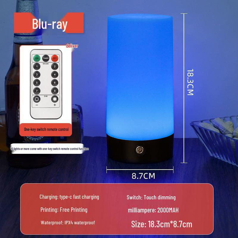 Outdoor Camping Night Market Table Lamp – Creative Small Charging Light for Desktop or Bar Atmosphere