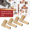 4Pcs Brass Male Thread Elbow Hose Tail Barb Connector Fitting G14" 8mm