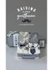 Newborn Baby Boy Gift Box: Off-White & Grey Striped Outfit - High-End Spring Festival Full Moon Collection