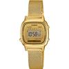 Ladies Digital Watch Gold Mesh Band La670wemy 9