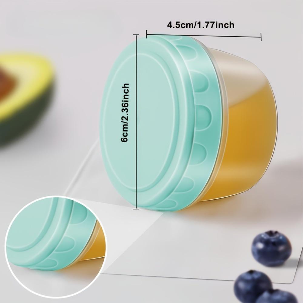 6/12Pcs Salad Dressing Container to Go with lids,Dishwasher and Microwave Safe Tiny Condiment Containers with Graduated Lines