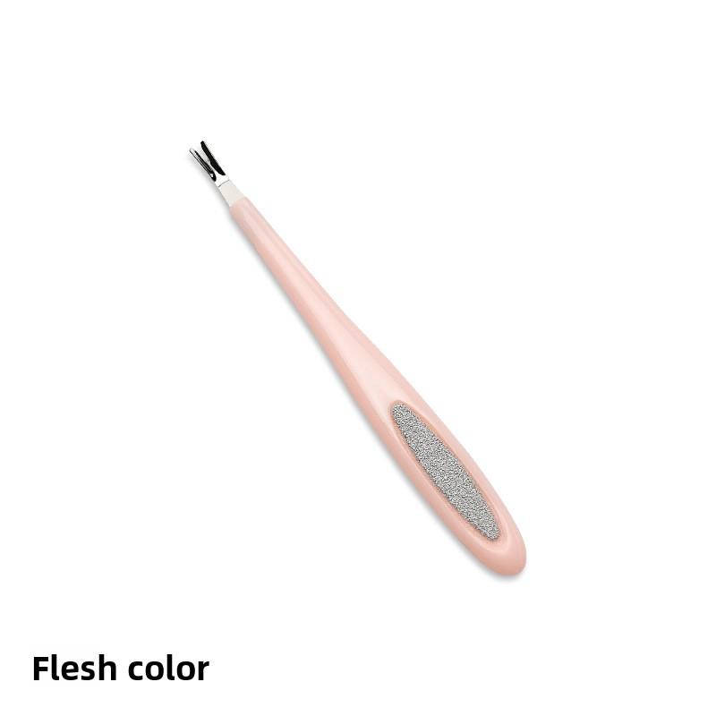 Nail Art Dead Skin Remover U-shaped trimming push fork exfoliating hand nail trimming 2-in-1 nail art tool