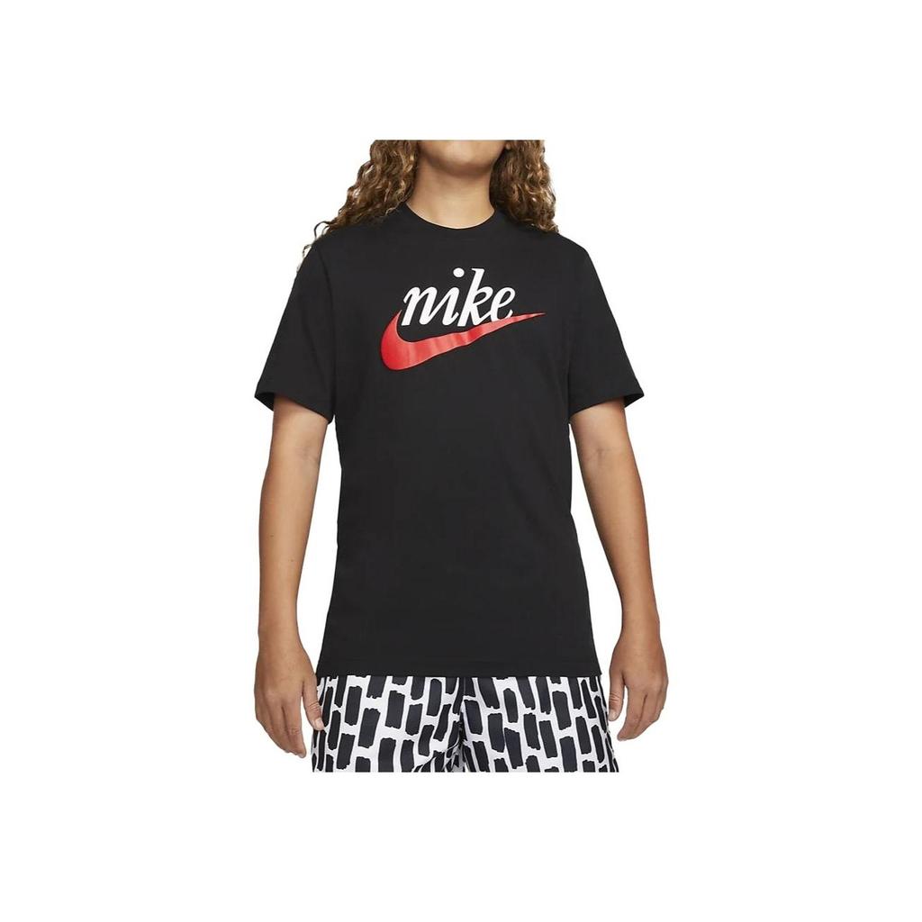Nike Alphabet Print Casual Crew Neck Vintage Short Sleeve T-Shirt Men Tops Black DZ3280-010