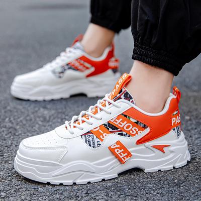 İlkbahar Yeni Erkek Ayakkabıları Trend Çok Yönlü Koşu Erkek Spor Ayakkabıları Kore Günlük Ayakkabılar Kalın Tabanlı Baba Ayakkabıları