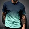 Men's Summer Loose Short Sleeved 3D Digital Printed Round Neck Men's T-shirt Short Sleeved Top Shirt