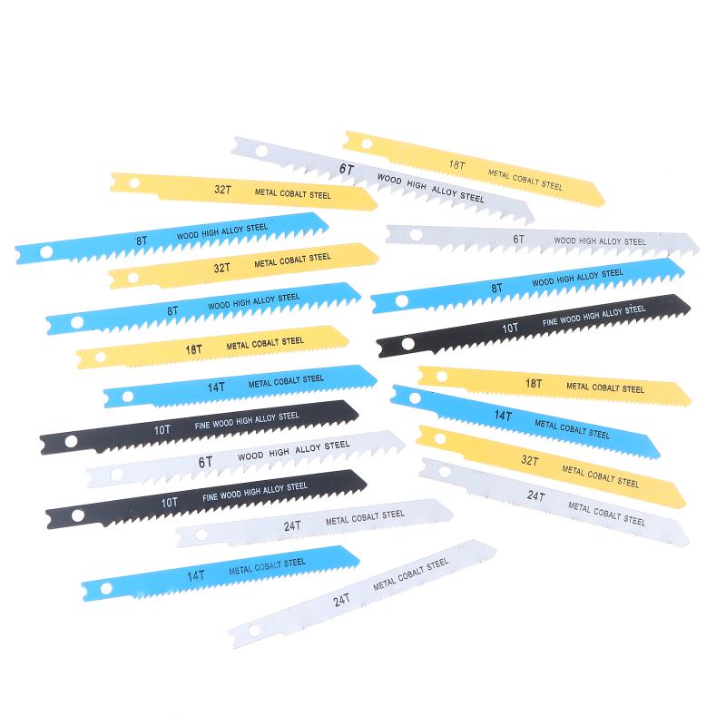 7/14Pcs Jig Saw Blade Set Hcs Assorted Saw Blades Fast Cut Down Professional Sharp Jigsaw Blade Woodworking Tool