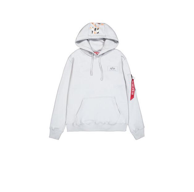 Толстовка с капюшоном Alpha Industries Backprint Camo Print Hoodie EU XXL
