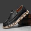 Fashion Classic Men Breathable and Non Slip Outdoor Soft Soled Loafers Brand New Men Comfortable Genuine Leather Business Leather Shoes