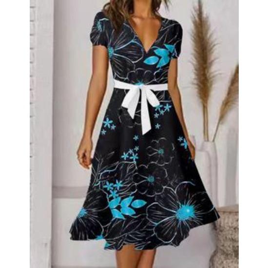 IHUASU Rochie sexy cu decolteu în V la modă pentru femei